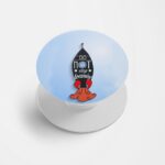 Typography Printed Phone Grip Holder & Stand