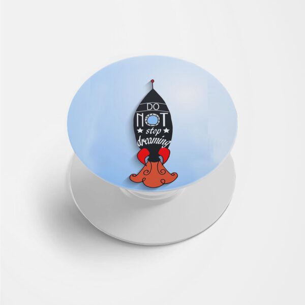 Typography Printed Phone Grip Holder & Stand