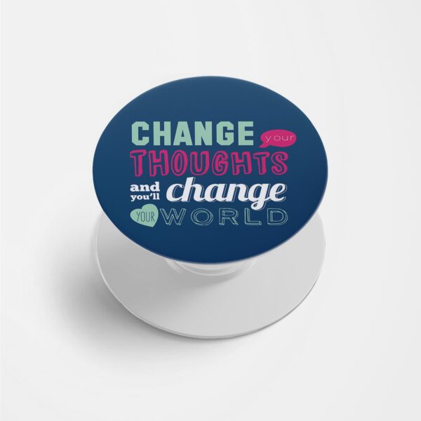 Typography Printed Phone Grip Holder & Stand