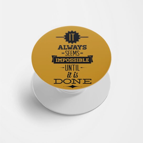 Typography Printed Phone Grip Holder & Stand