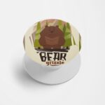 Typography Printed Phone Grip Holder & Stand