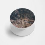 Wooden Texture Printed Phone Grip Holder & Stand