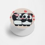 Panda - Love Printed Phone Grip Holder & Stand