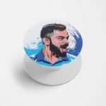 Cricket - Virat Kohli Printed Phone Grip Holder & Stand
