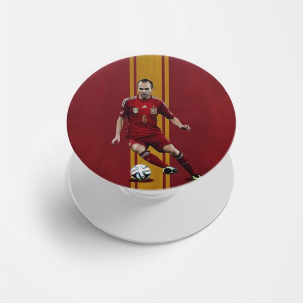 Football - Andres Iniestia Printed Phone Grip Holder & Stand