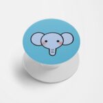 Minimal - Elephant Printed Phone Grip Holder & Stand
