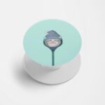 Minimal - Cat Printed Phone Grip Holder & Stand