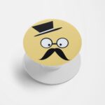 Moustache and Beard Printed Phone Grip Holder & Stand