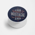 Typography Printed Phone Grip Holder & Stand