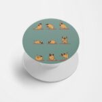 Minimal - Pug Printed Phone Grip Holder & Stand
