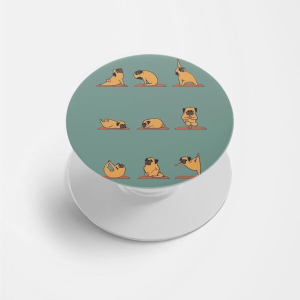 Minimal - Pug Printed Phone Grip Holder & Stand