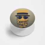 Moustache and Beard Printed Phone Grip Holder & Stand