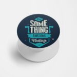 Typography Printed Phone Grip Holder & Stand