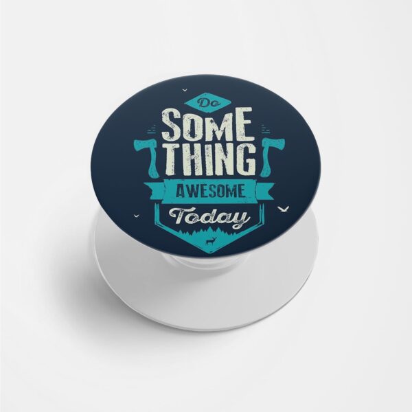 Typography Printed Phone Grip Holder & Stand