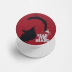 moustache and Beard Printed Phone Grip Holder & Stand