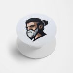Moustache and Beard Printed Phone Grip Holder & Stand