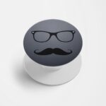 Moustache and Beard Printed Phone Grip Holder & Stand