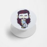 Beard and Beer Printed Phone Grip Holder & Stand
