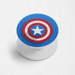 Captain America - Shield Printed Phone Grip Holder & Stand