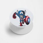 Captain America - Animated Print Printed Phone Grip Holder & Stand