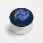 Zodiac Sign-PISCES Printed Phone Grip Holder & Stand