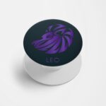 Zodiac Sign-LEO Printed Phone Grip Holder & Stand