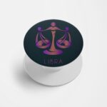 Zodiac Sign-LIBRA Printed Phone Grip Holder & Stand