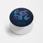 Zodiac Sign-PISCES Printed Phone Grip Holder & Stand