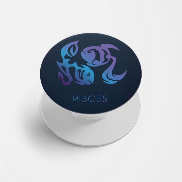 Zodiac Sign-PISCES Printed Phone Grip Holder & Stand