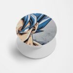 Goku Super Saiyan Blue Printed Phone Grip Holder & Stand