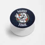 Mario Time Printed Phone Grip Holder & Stand