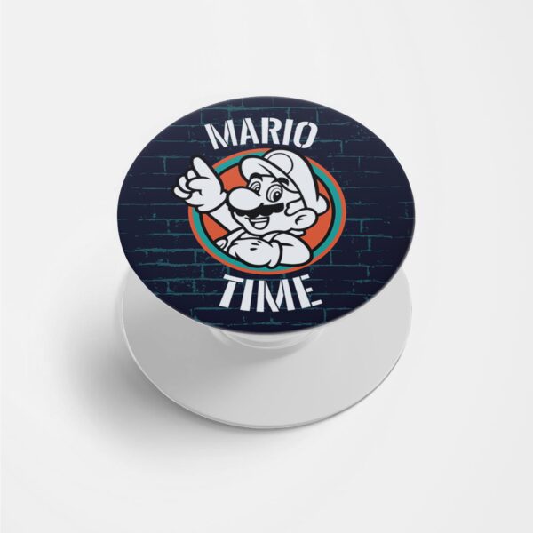 Mario Time Printed Phone Grip Holder & Stand