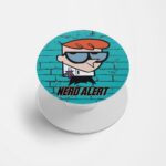 Nerd Alert Printed Phone Grip Holder & Stand