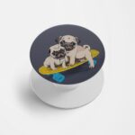 Minimal - Pug Printed Phone Grip Holder & Stand
