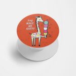 You Make Me Happy Printed Phone Grip Holder & Stand