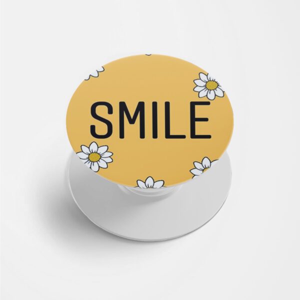 Smile  Printed Phone Grip Holder & Stand