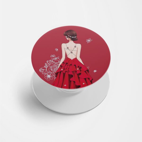 Feminine Printed Phone Grip Holder & Stand