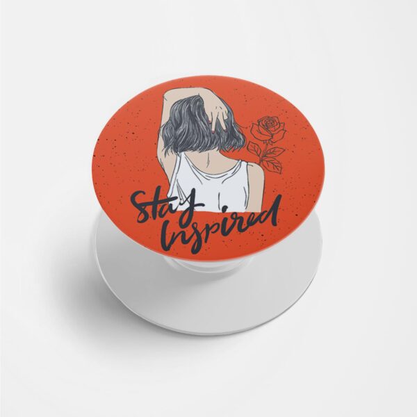 Stay Inspired Printed Phone Grip Holder & Stand
