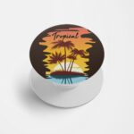 Tropical Printed Phone Grip Holder & Stand