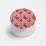 Butterfly Pattern Printed Phone Grip Holder & Stand