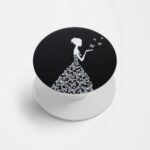 Feminine Printed Phone Grip Holder & Stand
