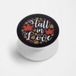 Fall In Love Printed Phone Grip Holder & Stand