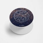 Fire And Blood Printed Phone Grip Holder & Stand