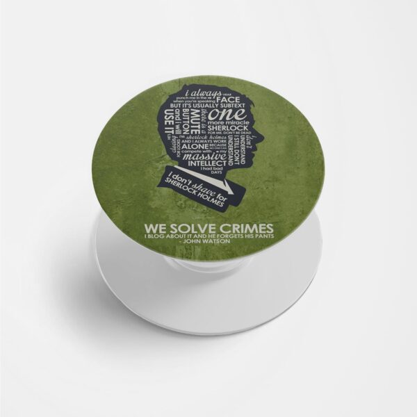 We Solve Crimes Printed Phone Grip Holder & Stand