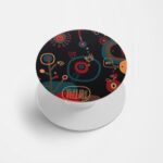 Abstract Printed Phone Grip Holder & Stand