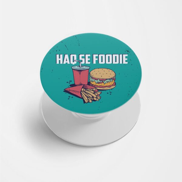 Haq Se Foodie Printed Phone Grip Holder & Stand