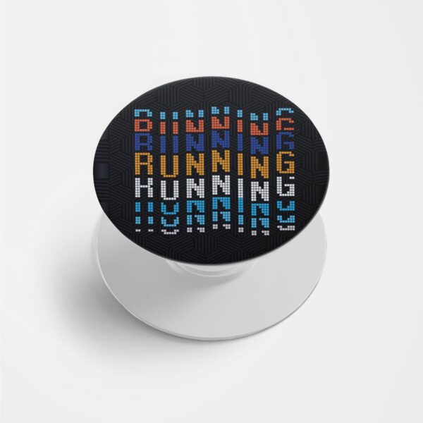 Running Printed Phone Grip Holder & Stand