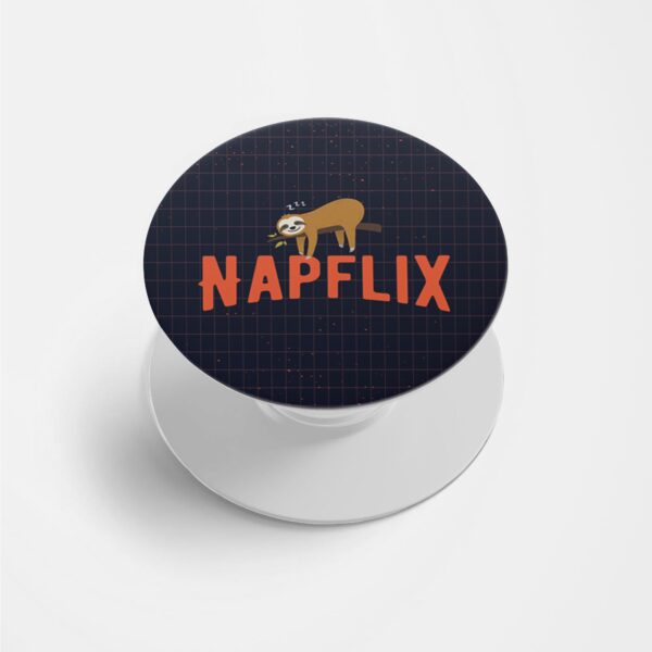 Napflix Printed Phone Grip Holder & Stand