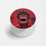 Hulk Red Printed Phone Grip Holder & Stand
