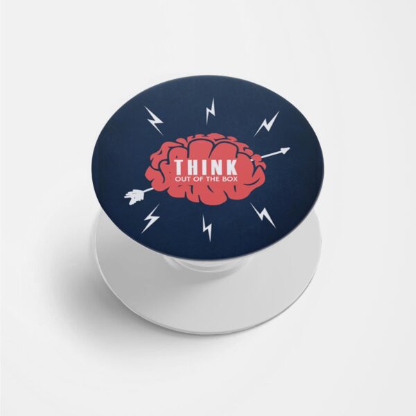 Think Out Of The Box Printed Phone Grip Holder & Stand